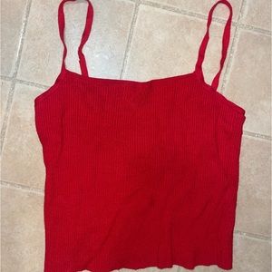 Red tank top